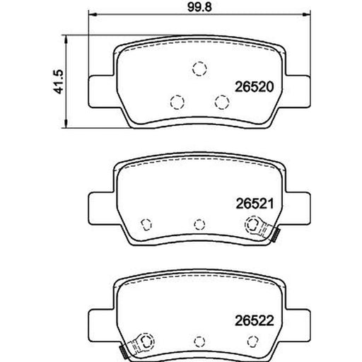 DON Brake Pad Set PCP2250