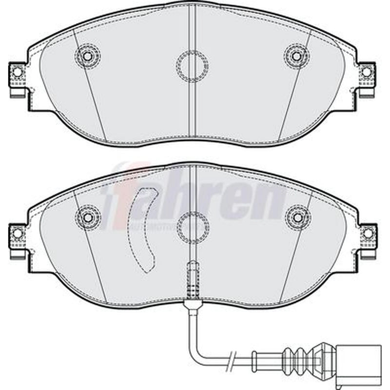Fahren Front Brake Pad Set fits Audi A3 2012-2021