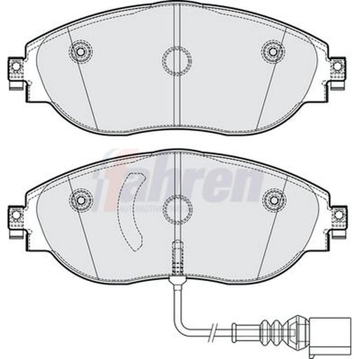Fahren Front Brake Pad Set fits Audi A3 2012-2021