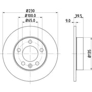 Mintex Mintex Rear Brake Disc Kit MDK0037