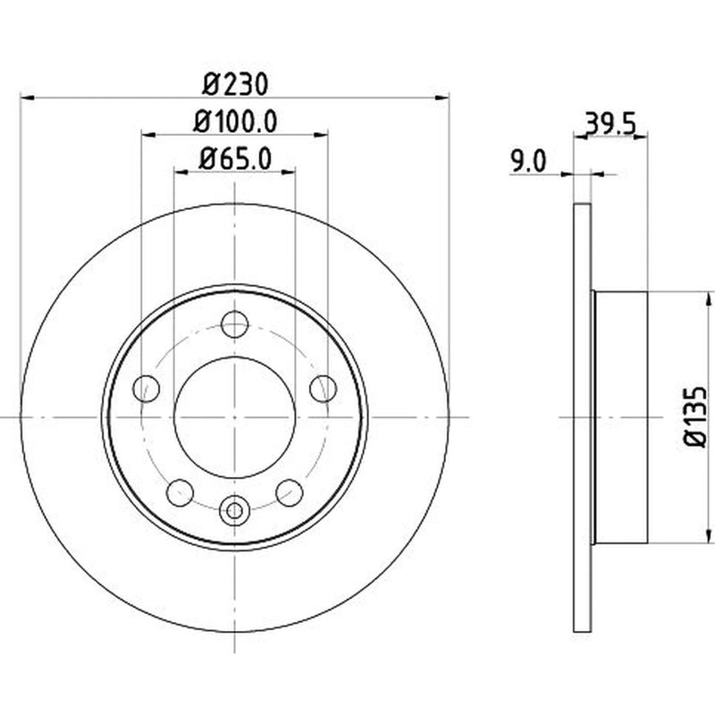 Mintex Mintex Rear Brake Disc Kit MDK0037