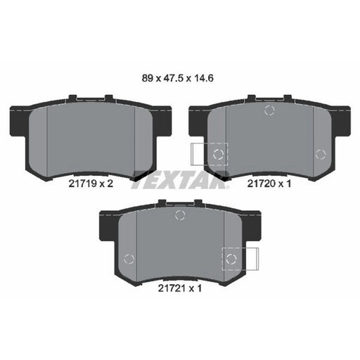 Textar Rear Brake Pad Set 2171901