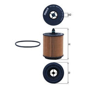 Mahle Engine Oil Filter OX 258D