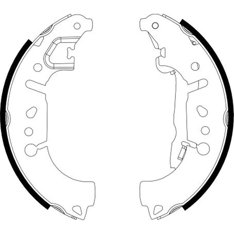 Textar Brake Shoe Set Axle Kit 91081500