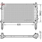 Denso Engine Radiator fits Opel Mokka / Mokka X 2012-2019 1.4