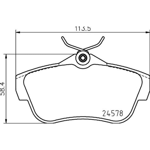 DON Rear Brake Pad Set PCP1968