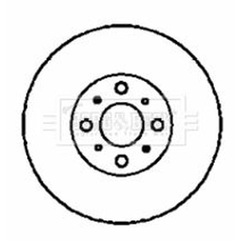 Borg & Beck 2 x Vented Front Brake Discs BBD4349-x2
