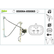 Valeo Electric Window Regulator Lifter Right Front 850065