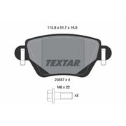 Textar Rear Brake Pad Set 2355702