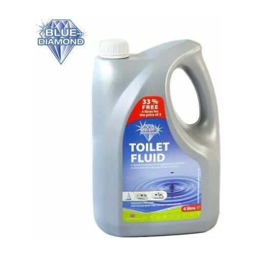 Blue Diamond 4L Toilet Fluid Chemical Concentrated Caravan, Motorhome, Boat - Blue Diamond - Van Life Living