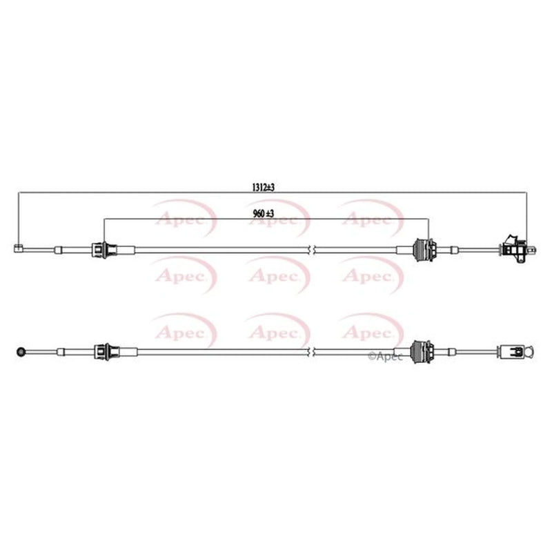 Apec Manual Transmission Cable Pull CAB7017