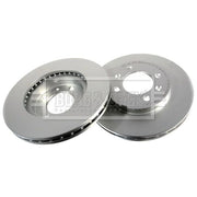 Borg & Beck 2 x Front Brake Discs BBD4204-x2