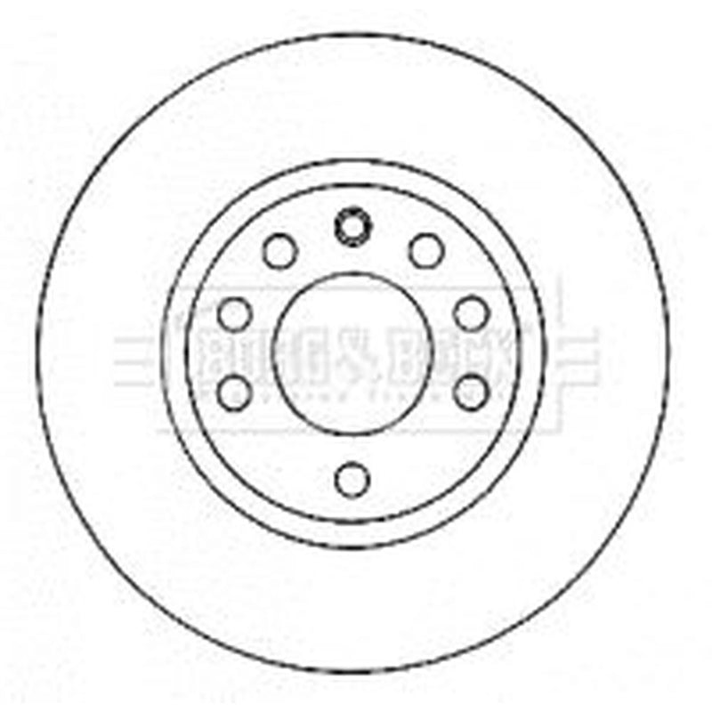 Borg & Beck 2 x Vented Front Brake Discs BBD4580-x2