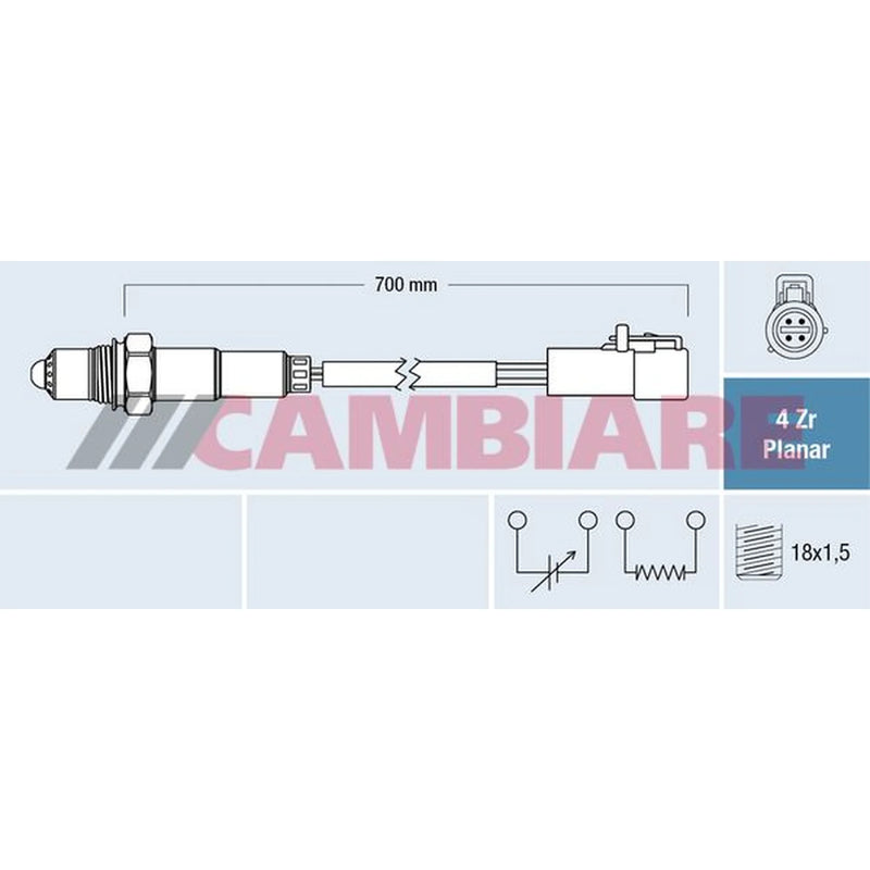 Cambiare O2 Lambda Oxygen Sensor before catalytic converter VE381858