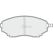 Fahren Front Brake Pad Set fits Ford Asia & Oceania Freda Bus 1995-2002 2.5
