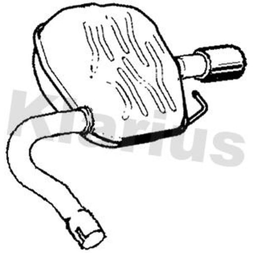 Klarius Box With Tail Pipe Right Rear FE1212H