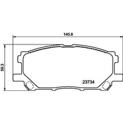 DON Front Brake Pad Set PCP2154