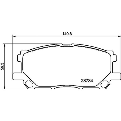 Mintex Front Brake Pad Set MDB2578