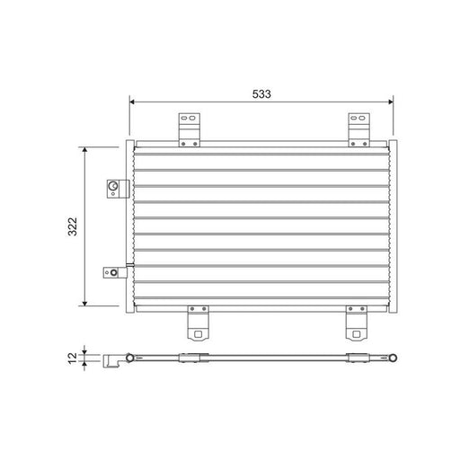 Valeo Air Conditioning Condenser 822743