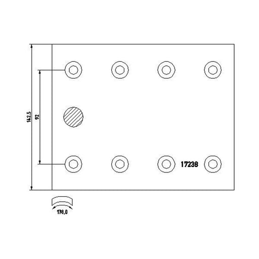 Textar Textar Cv Brake Lining Set 1723807