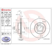 Brembo 2 x Front Brake Discs 09.7131.11-x2