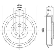 Mintex Brake Drum Assembly Rear MBD193