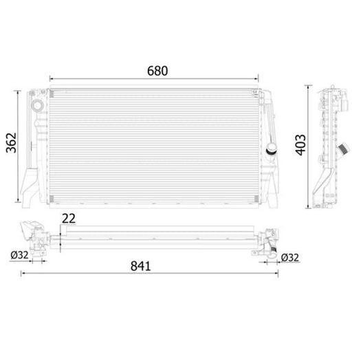 Mahle Engine Radiator CR 2316 000P