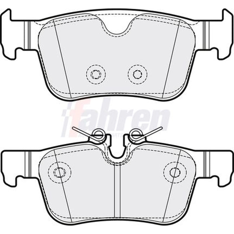 Fahren Rear Brake Pad Set fits Volvo S60 III 2019-2023