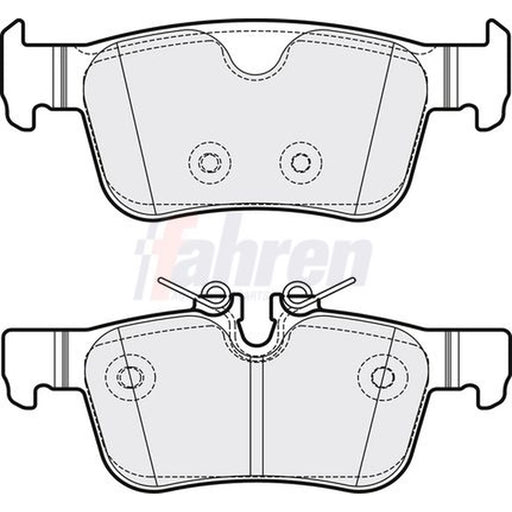 Fahren Rear Brake Pad Set fits Volvo S60 III 2019-2023