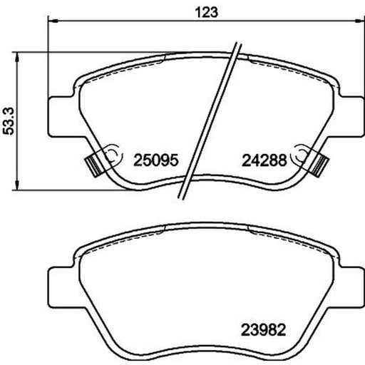 Mintex Front Brake Pad Set MDB3406