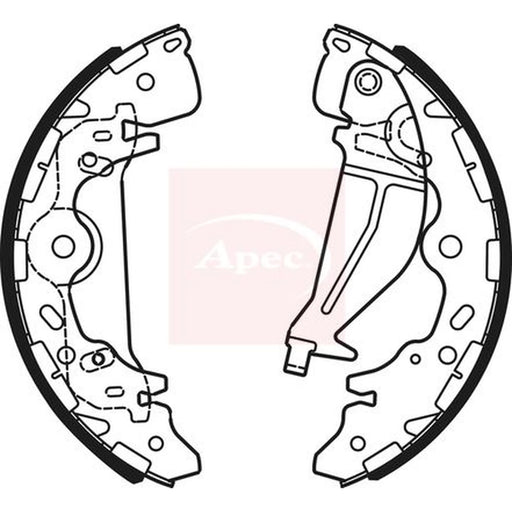 Apec Brake Shoe Set Axle Kit SHU712