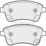 Fahren Front Brake Pad Set fits Kia Venga 2010-2019 1.4 1.6