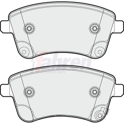 Fahren Front Brake Vented Discs & Pads fits Kia Venga 2010-2019 1.4 1.6