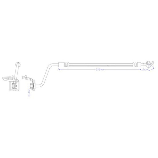 Juratek Brake Hydraulic Hose Line outer JBH1556R