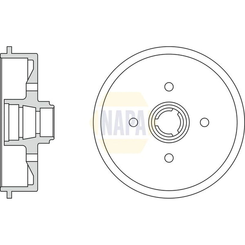 NAPA Brake Drum Assembly Rear NDR1033