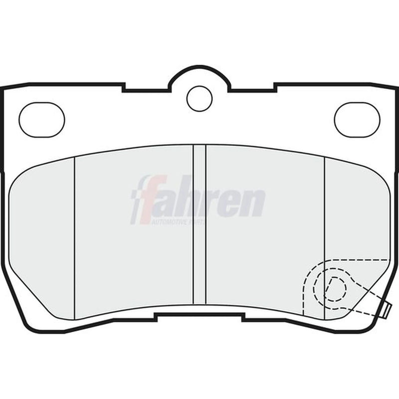 Fahren Rear Brake Pad Set fits Lexus Gs 2005-2011