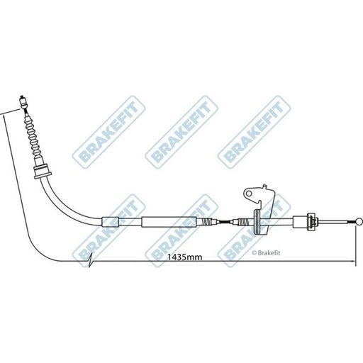 Apec Handbrake Cable Left Rear BBC3297