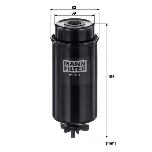 MANN-FILTER Fuel Filter Element WK 8114