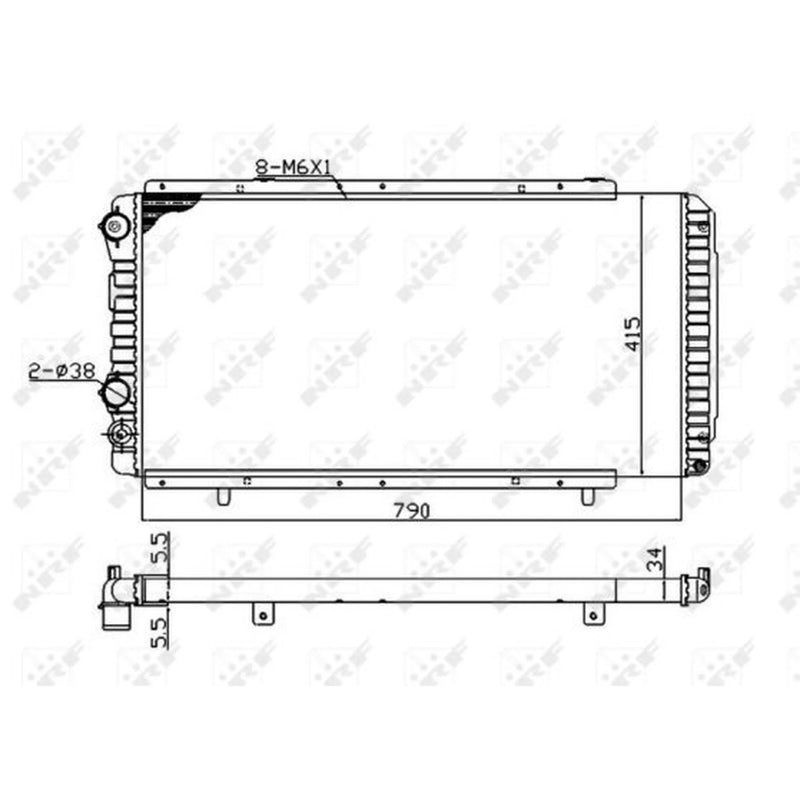 NRF Engine Radiator 52062A