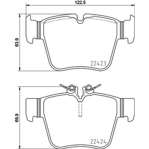 DON Rear Brake Pad Set PCP2207
