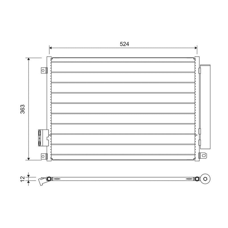 Valeo Air Conditioning Condenser 814155