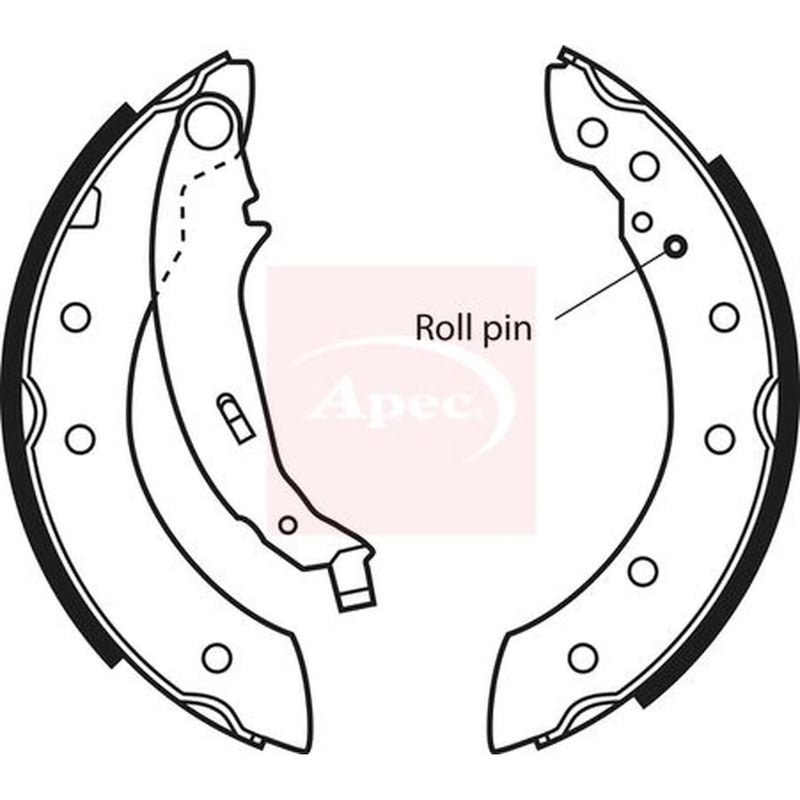 Apec Brake Shoe Set Axle Kit SHU531