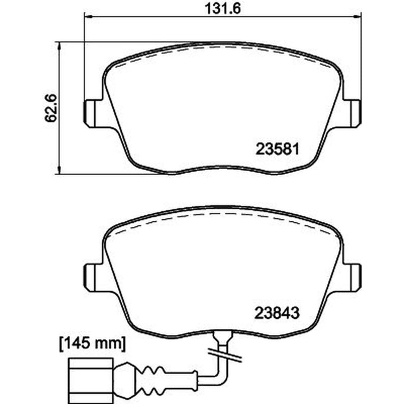 Mintex Front Brake Pad Set MDB2538