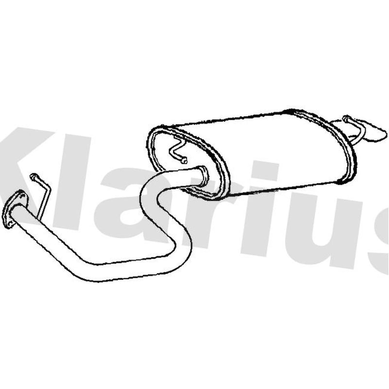 Klarius Box With Tail Pipe Rear TY747M