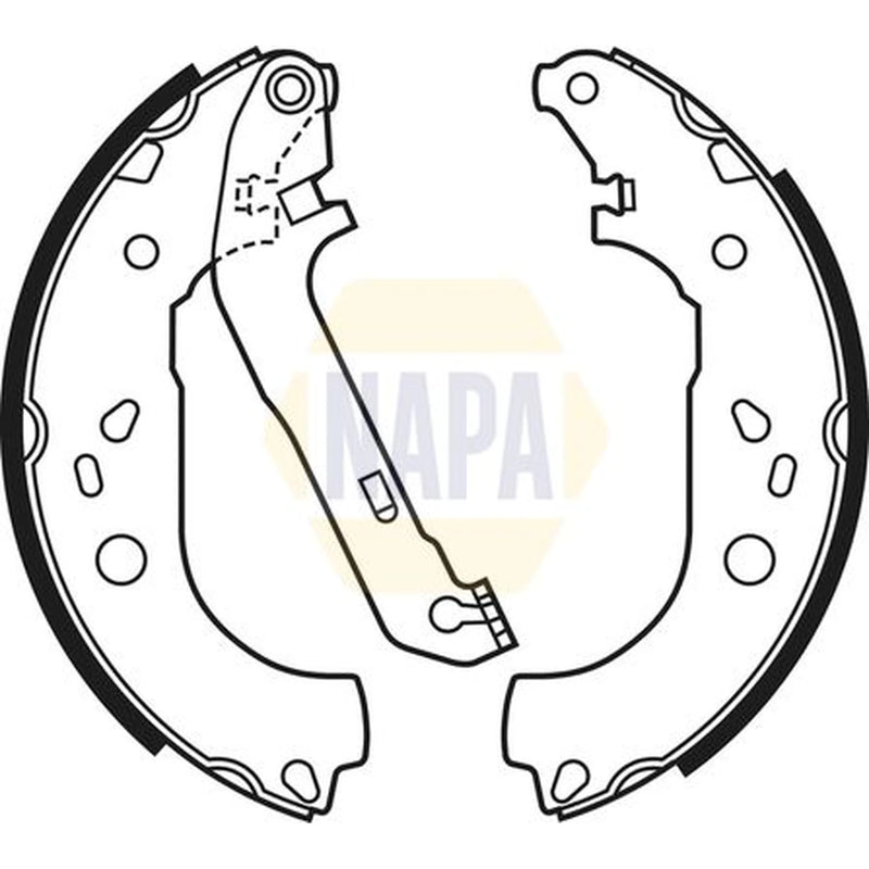 NAPA Brake Shoe Set Axle Kit NBS1057
