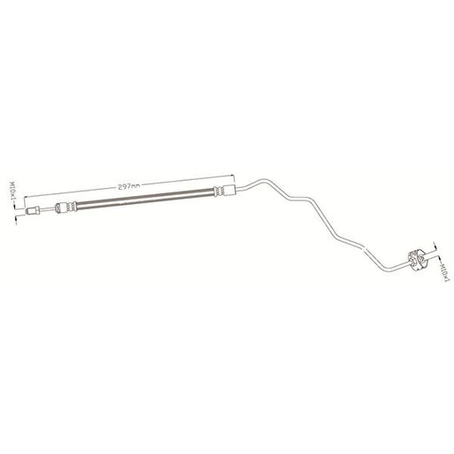 Juratek Brake Hydraulic Hose Line outer JBH1683R