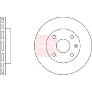 Apec 2 x Vented Front Brake Discs DSK2274-x2