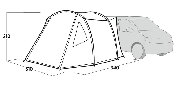 Easy Camp Eidfjord Awning Grey - Easy Camp - Van Life Living
