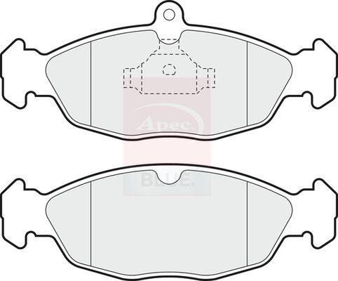 Apec Blue Brake Pad Set 140mm x 16mm PD4289