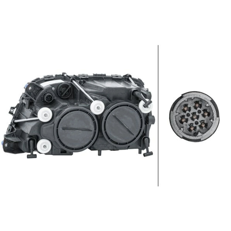 Hella Headlight Headlamp H7/H1 Right 1EH 009 513-041